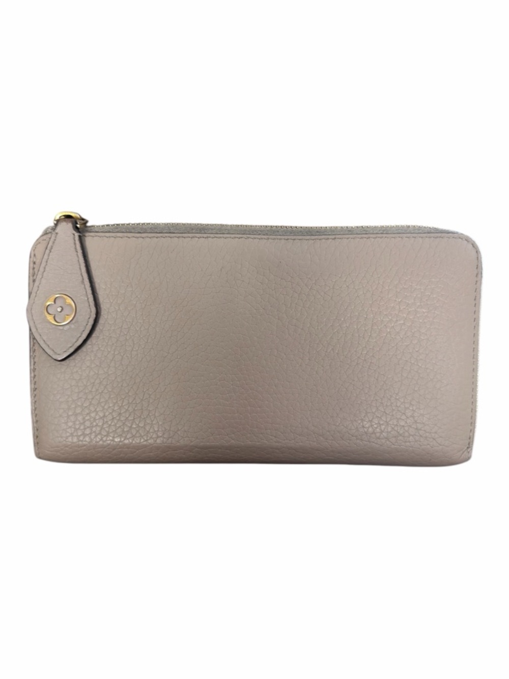 Louis Vuitton Comete Zip Around Wallet Taurillon Leather Taupe Gray M63104
